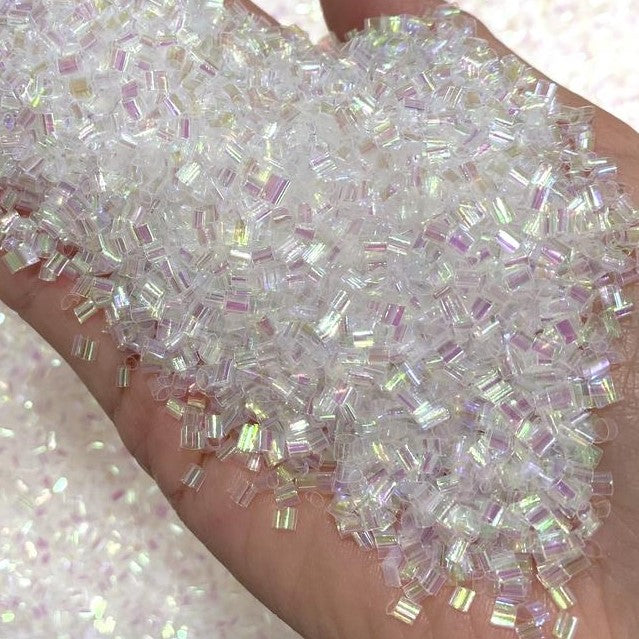 113252 Pärlor Iridescent Bingsu Beads Transparent